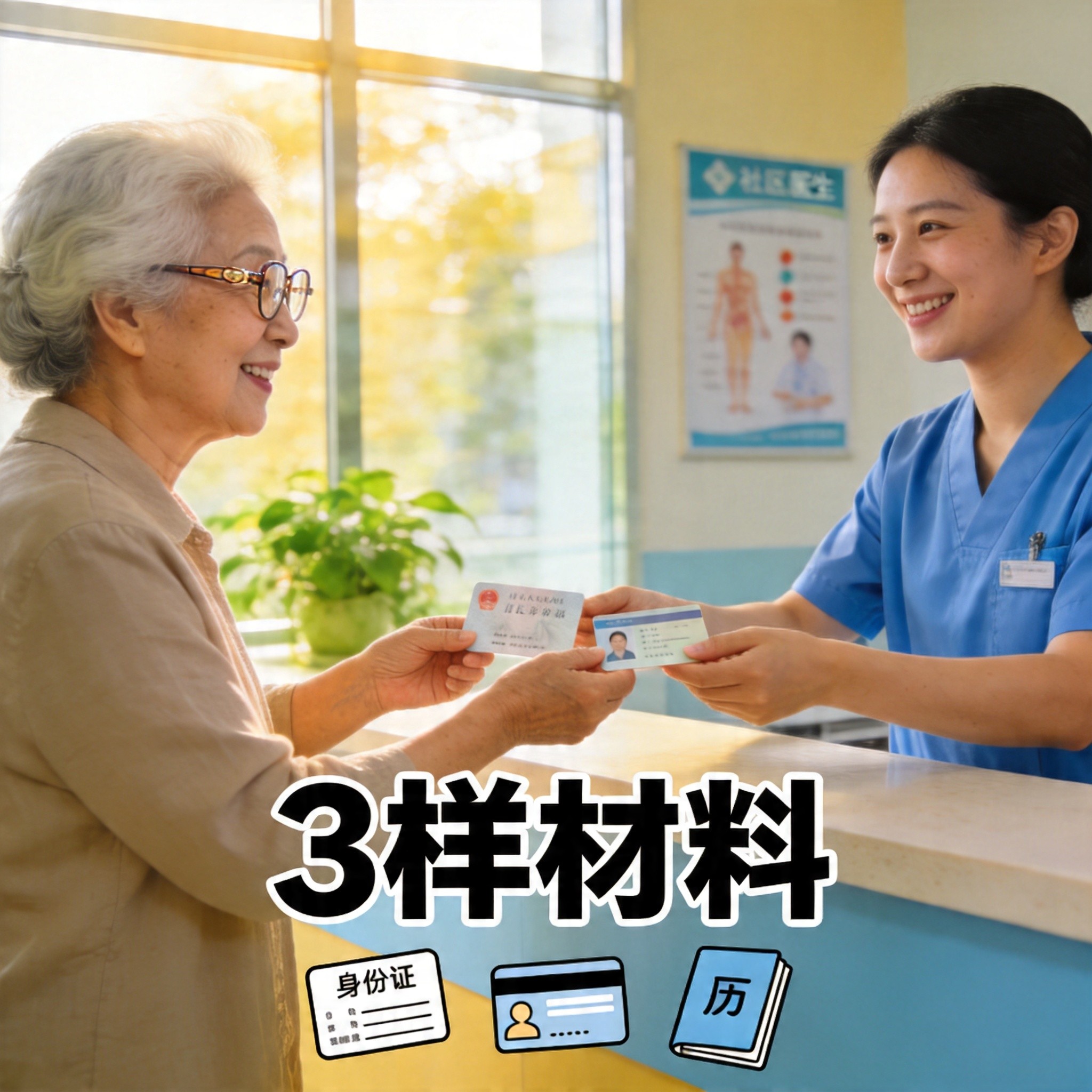 慢病开药只需带3样材料