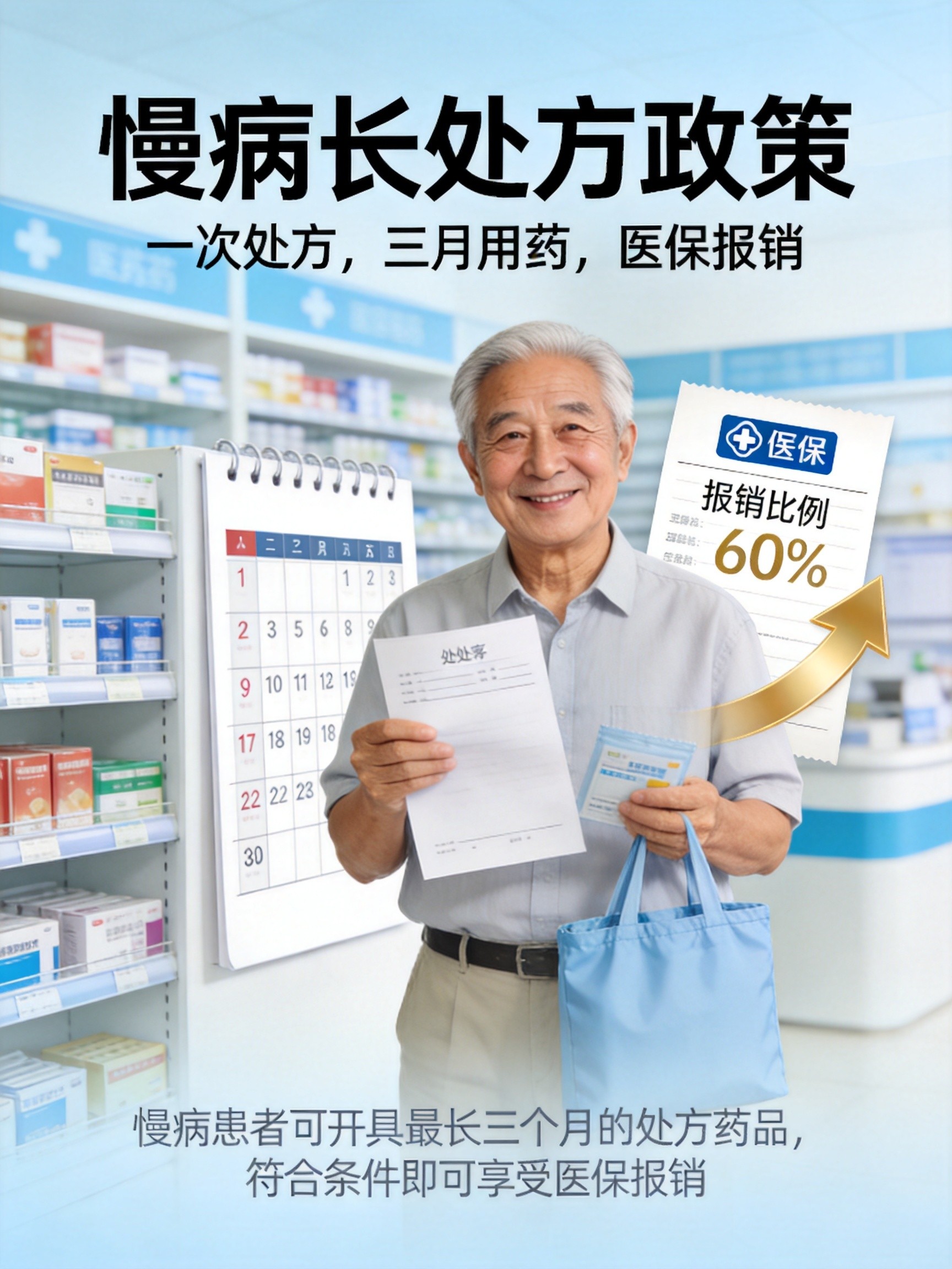 慢病长处方新政落地：一次开3个月药，哪些人能享受？