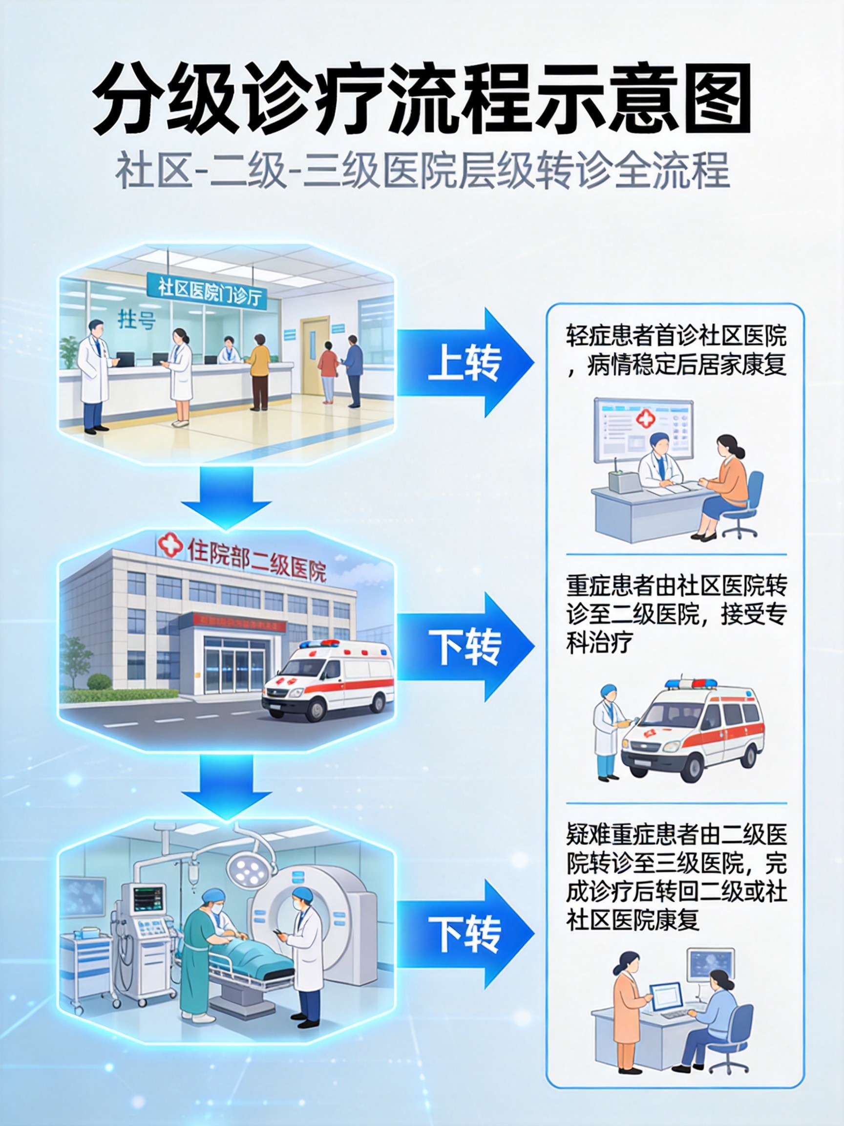 分级诊疗流程示意