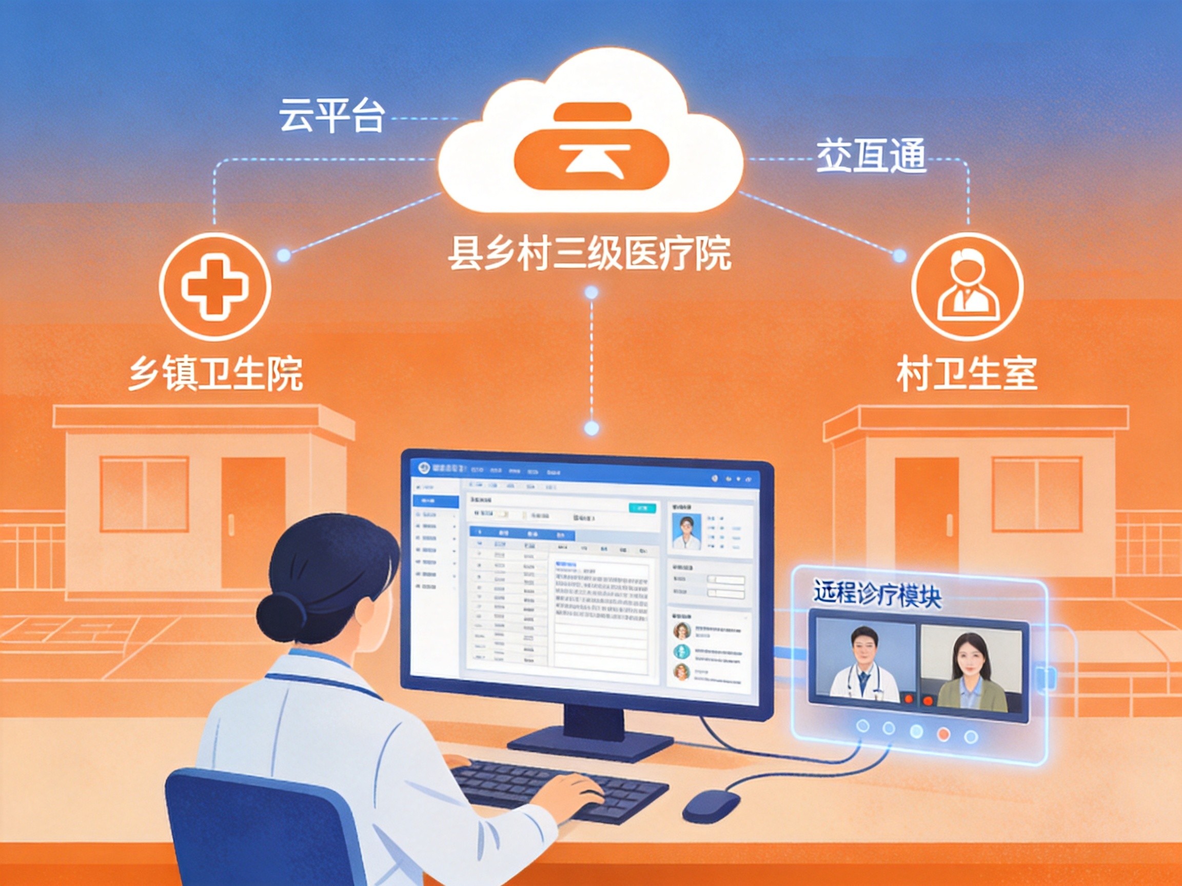 县乡村一体化：云平台打通基层医疗信息孤岛